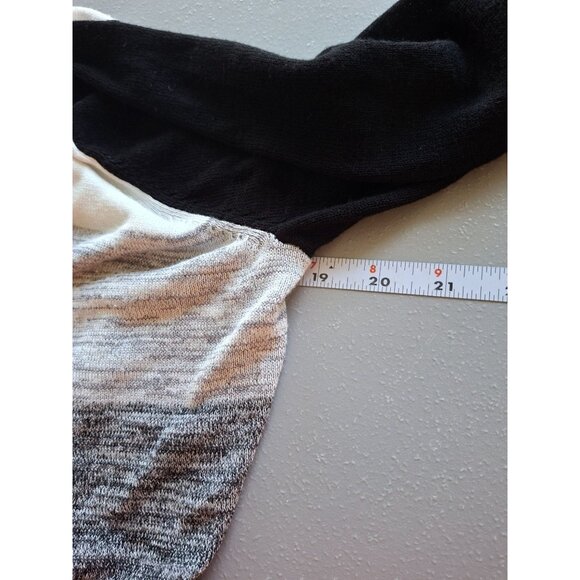 Chicos Travelers Open Front Cardigan Ombre Knit Drape Sweater M L Y2K Cozy - Picture 5 of 6